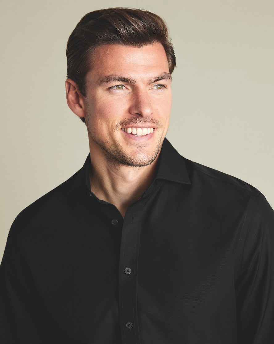 Black Non-Iron Poplin Classic Fit Shirt