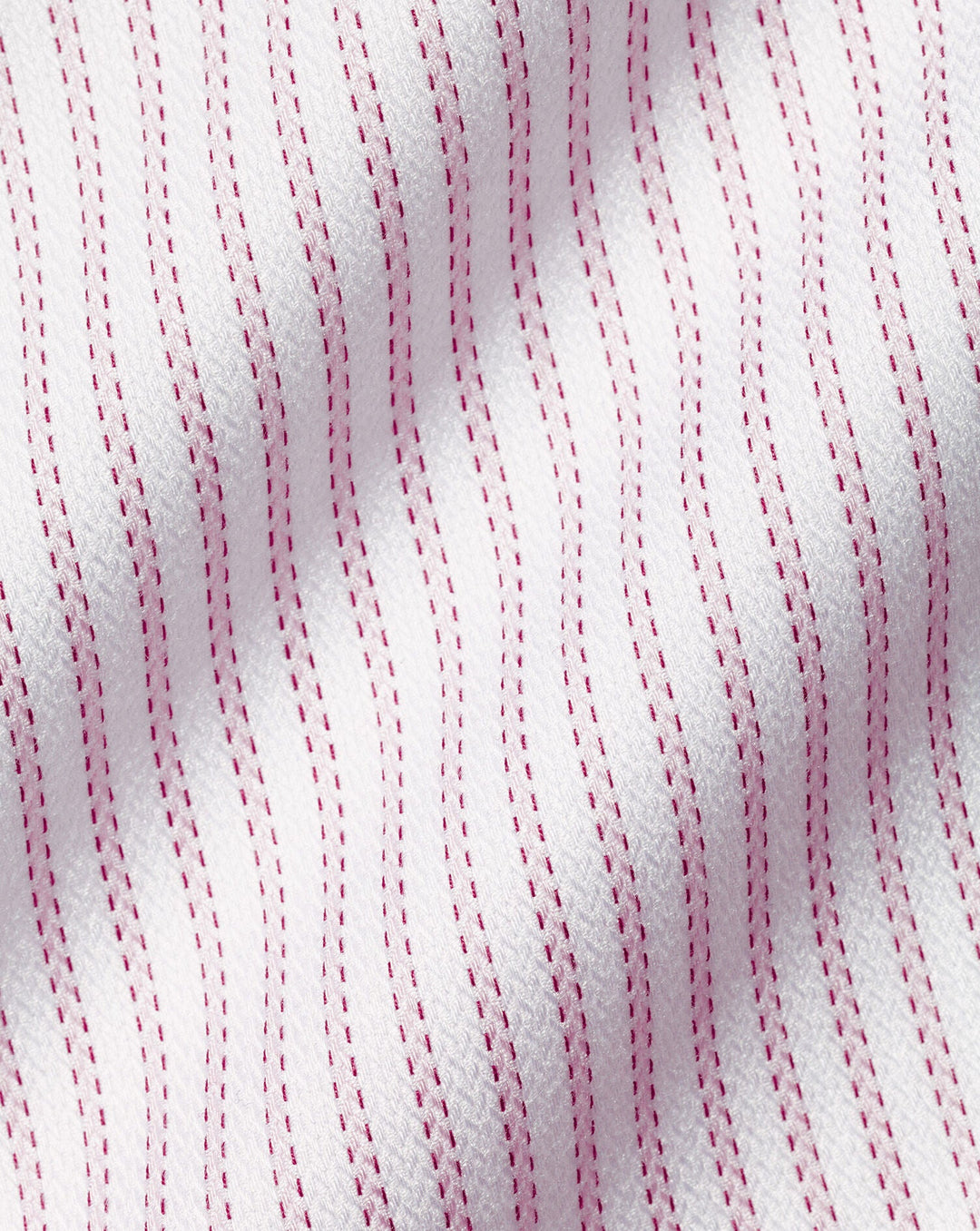 Charles Tyrwhitt Light Pink Non-Iron Richmond Weave Stripe Cutaway Slim Fit Shirt