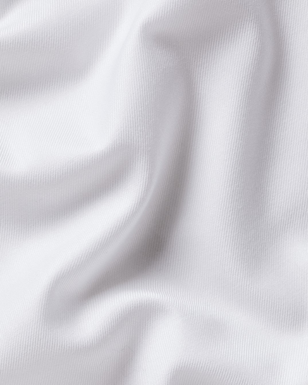 White Non-Iron Twill With Contrast Blue Buttons Slim Fit Shirt