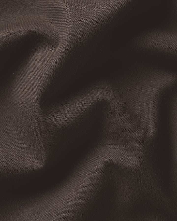 Chocolate Non-Iron Stretch Poplin Cutaway Slim Fit Shirt