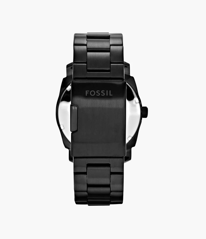 Fossil Machine Black Stainless Steel Watch FS4775