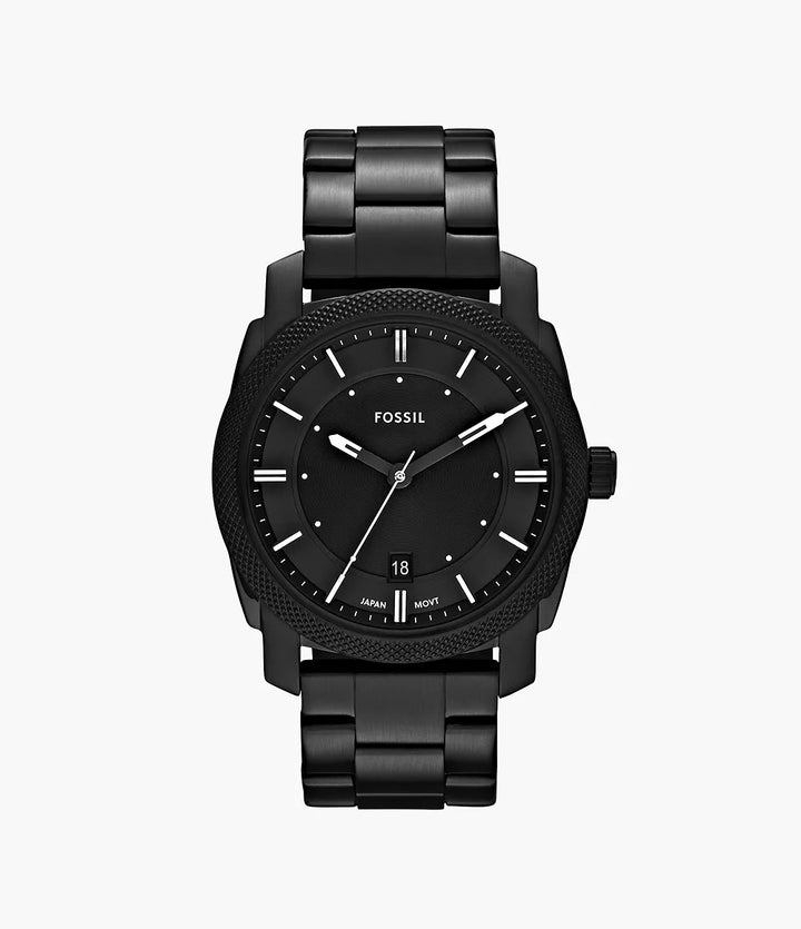 Fossil Machine Black Stainless Steel Watch FS4775