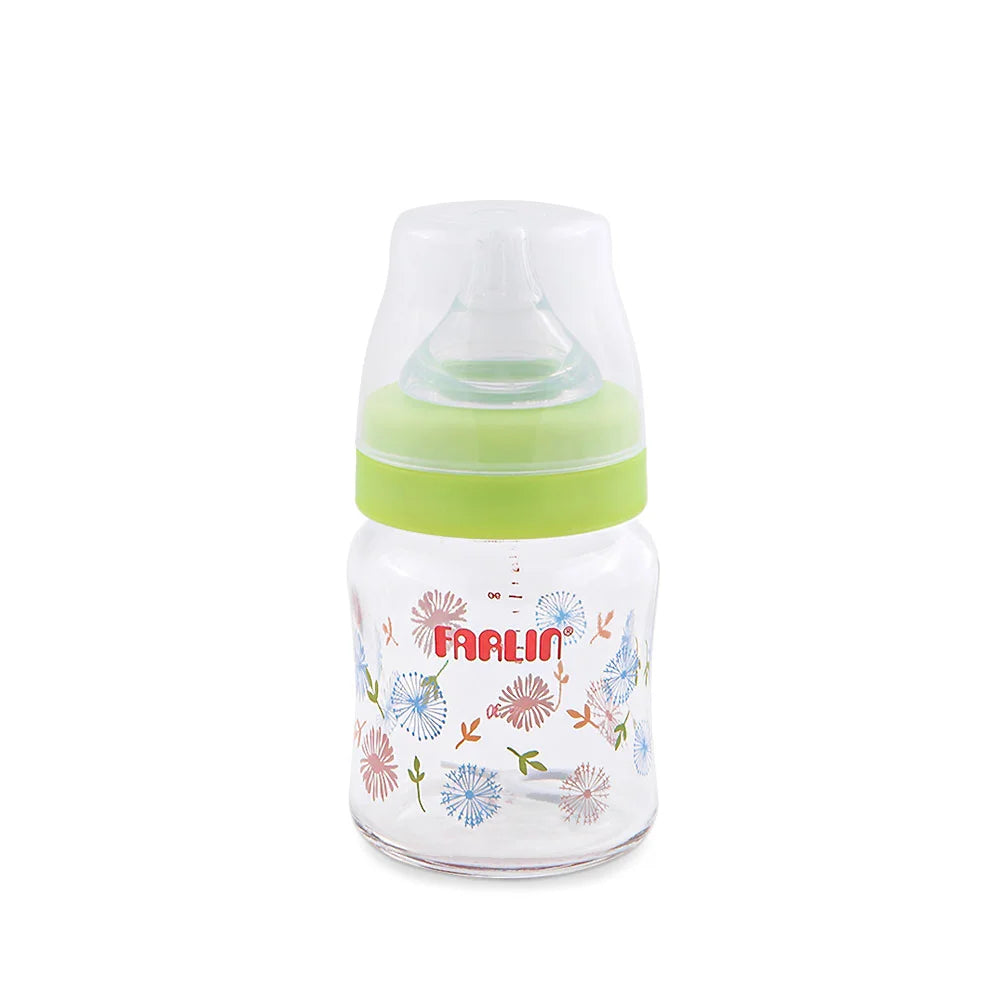 Farlin Baby Wide Neck Glass Feeding Bottle 0m+ 120ml #AB-32005-M (W-22)