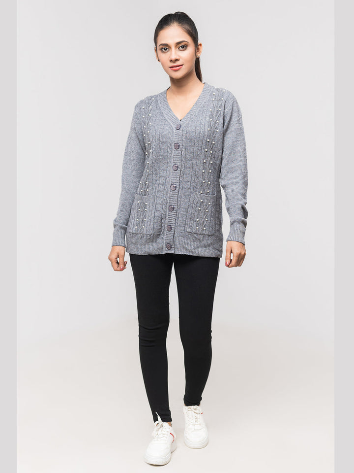 Oxford Ladies F/S Cardigan J-418