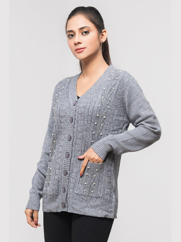 Oxford Ladies F/S Cardigan J-418