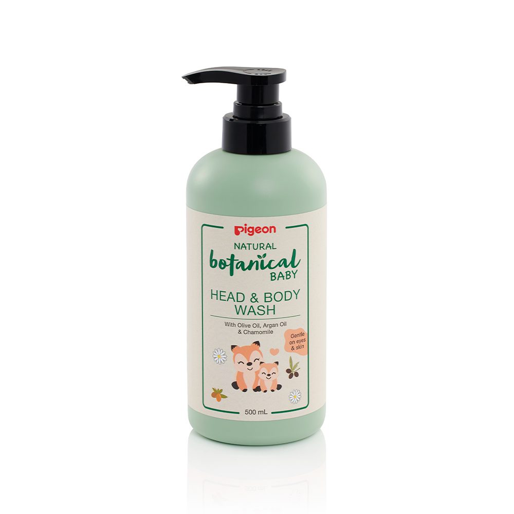 Pigeon Baby Natural Botanical Head & Body Wash 500ml #78410 (W-22)