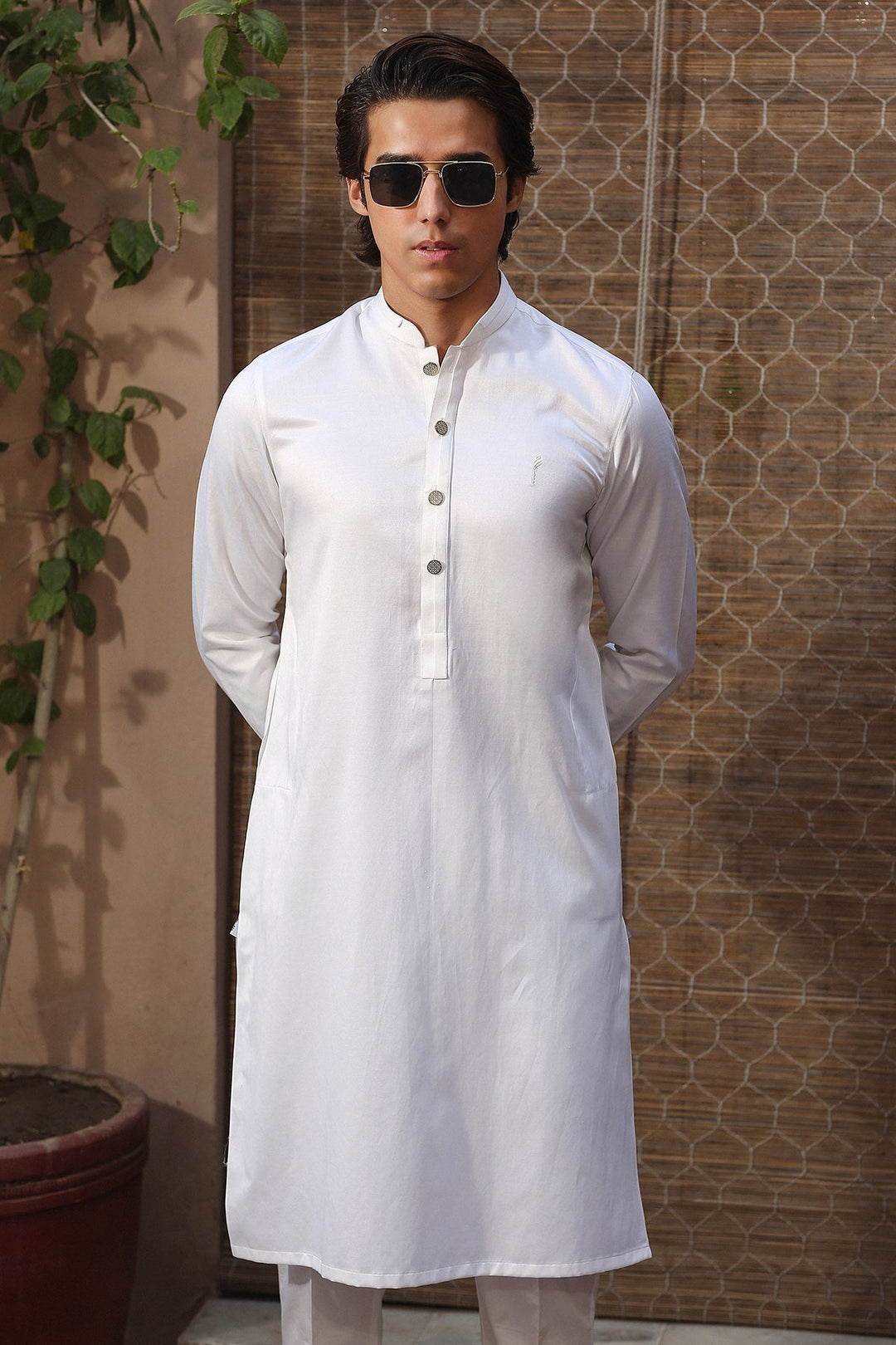 Premium Satan Cotton Dubble Placket Kurta Trouser