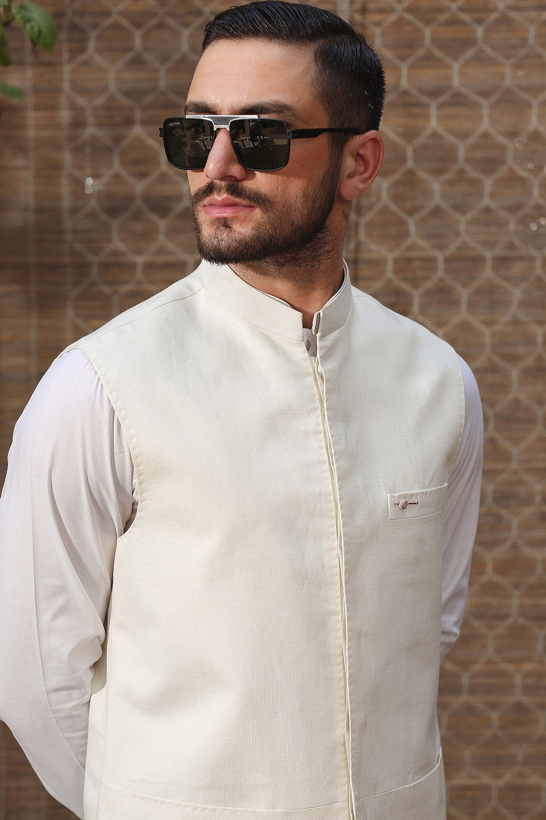 Premium Karandi Half Linning Waist Coat