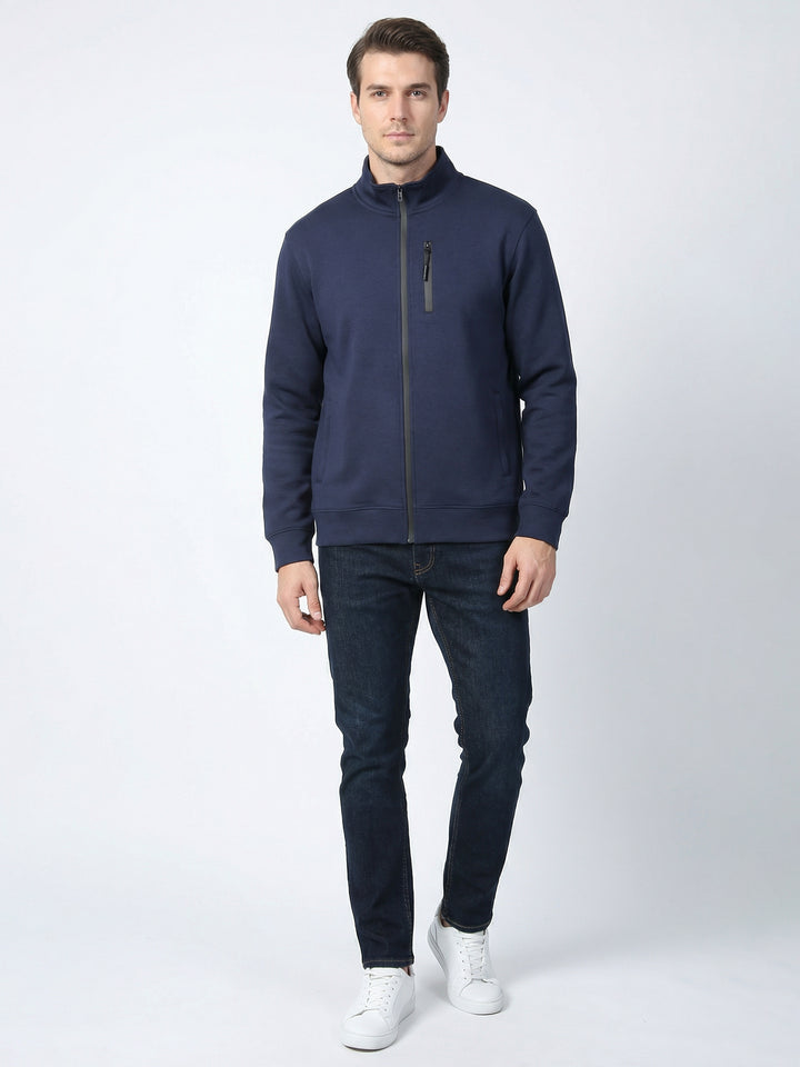 HH Men Mock Neck Scuba Slub Zipper HH-W-Zpr-0001