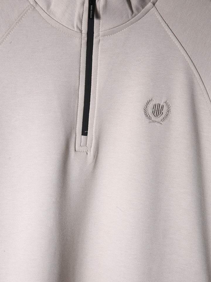 HH Men Half Mock Neck Scuba Slub Zipper HH-W-Zpr-0002