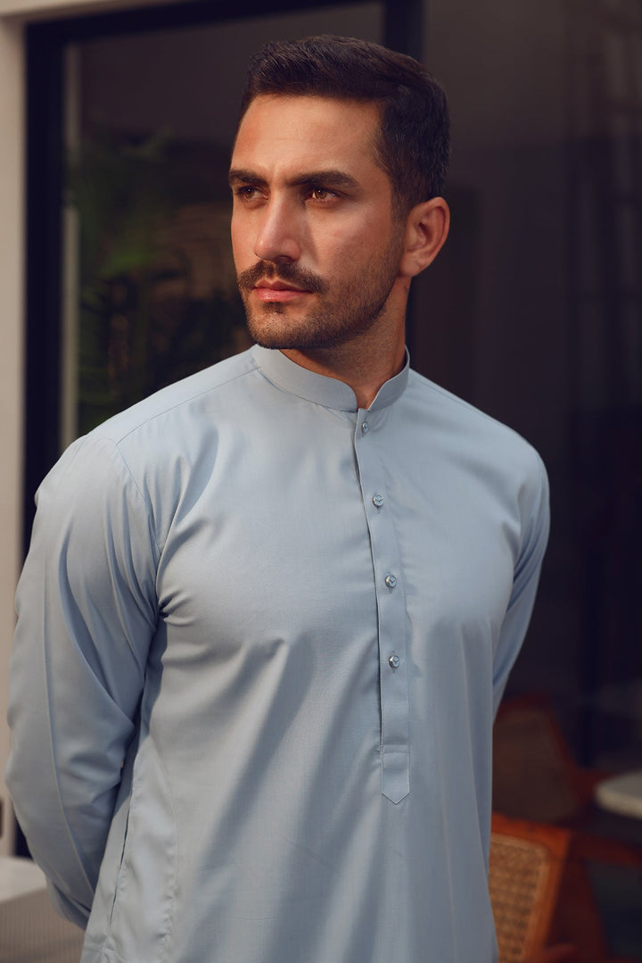 Ice Blue Kamzeez Shalwar