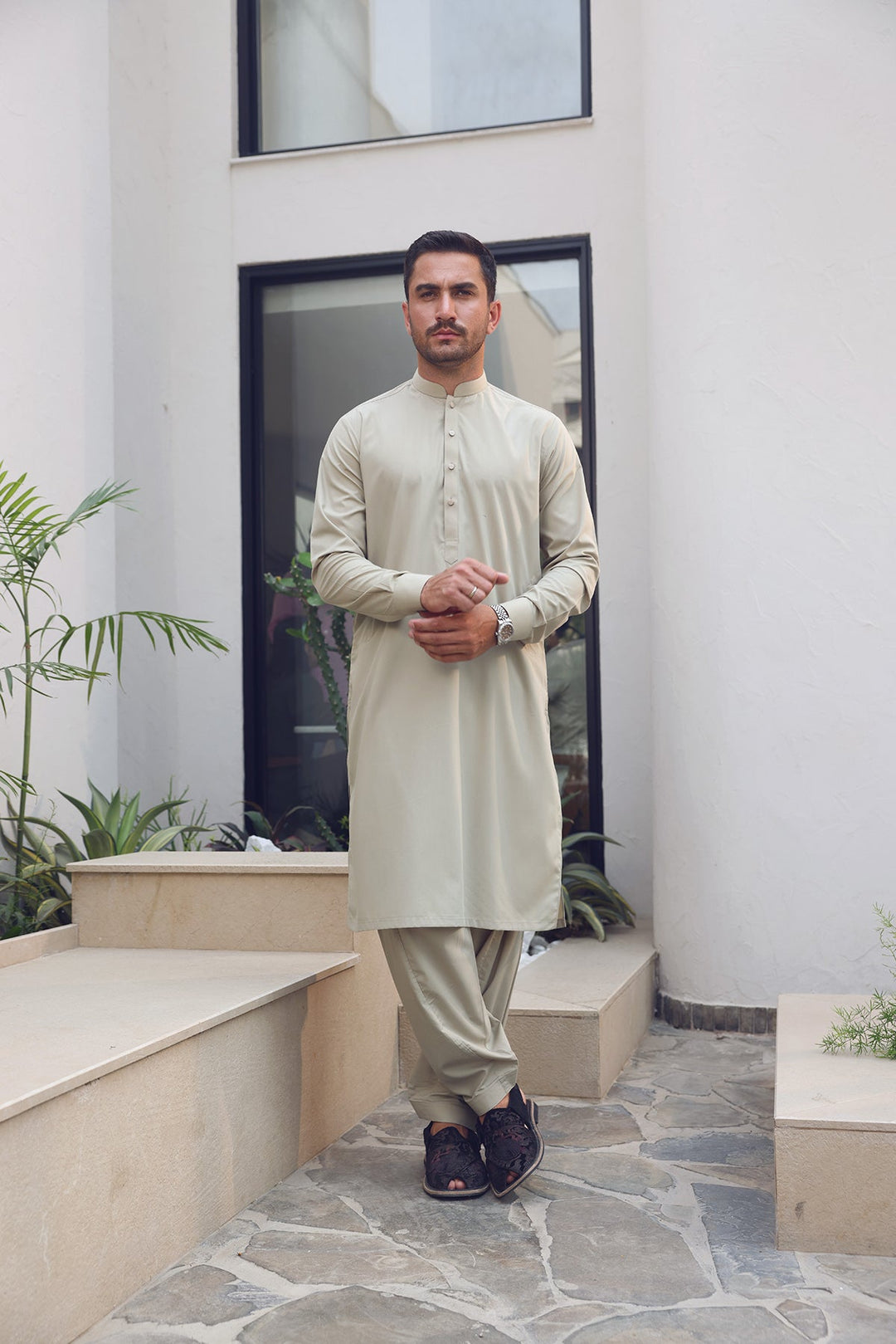 Premium Kamzeez Shalwar with Designer Buttons