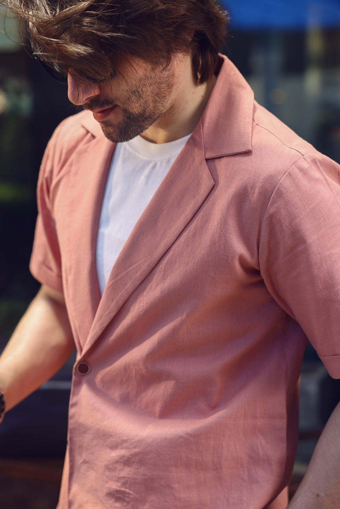 Camp Collar Summery Short Sleeve Shirt