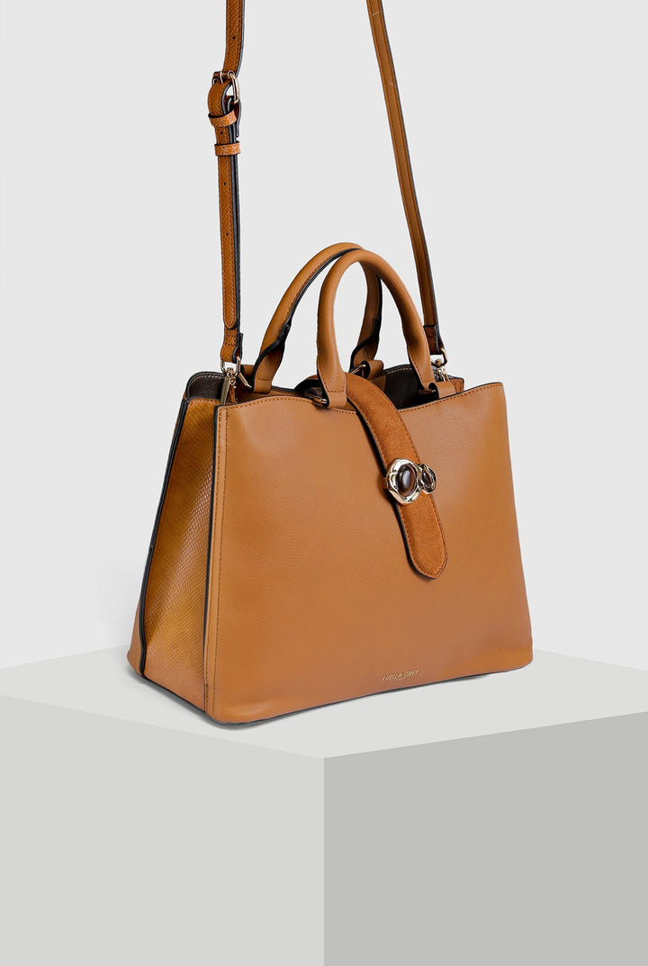 Sasha Camel Tote