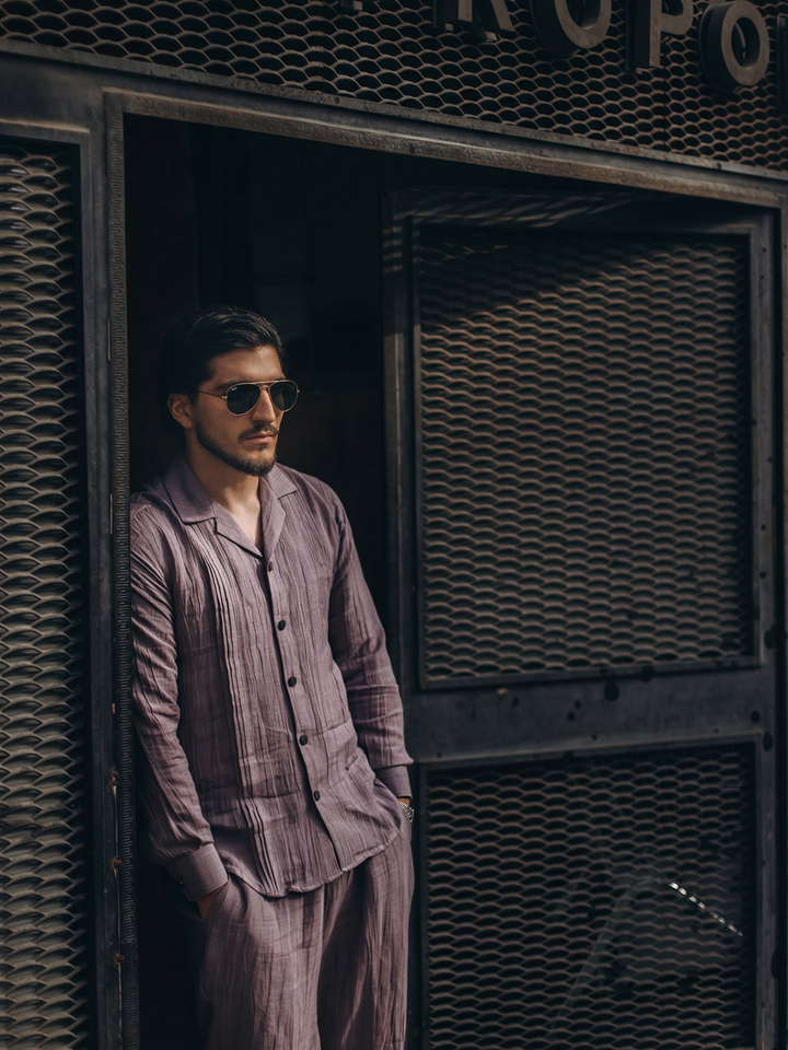 Texture Pleated Co-Ord Set