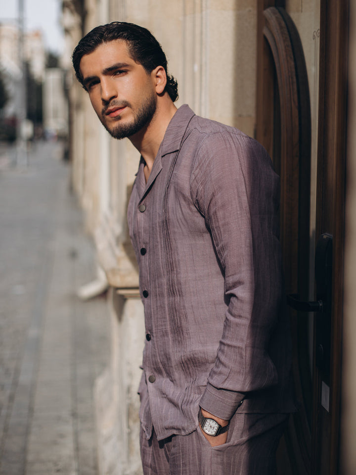 Texture Pleated Co-Ord Set