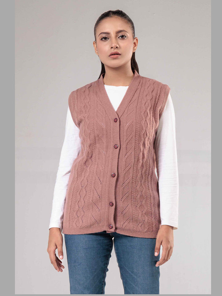 Oxford Ladies S/L Cardigan L-995 (Pink)