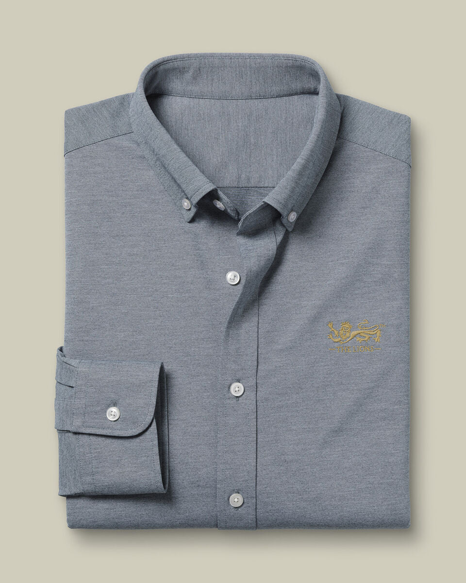 Flint Grey The Lions (Tm) Four-Way Stretch Button Down Jersey Shirt