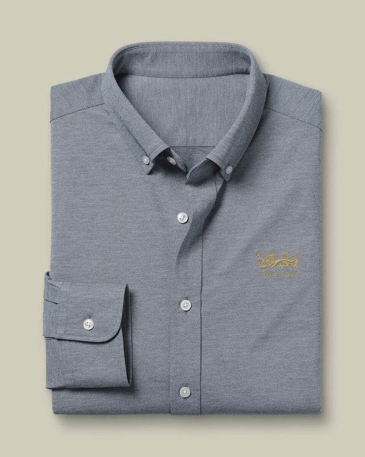 Flint Grey The Lions (Tm) Four-Way Stretch Button Down Jersey Shirt