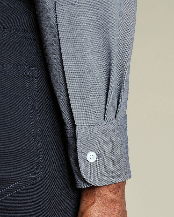 Flint Grey The Lions (Tm) Four-Way Stretch Button Down Jersey Shirt
