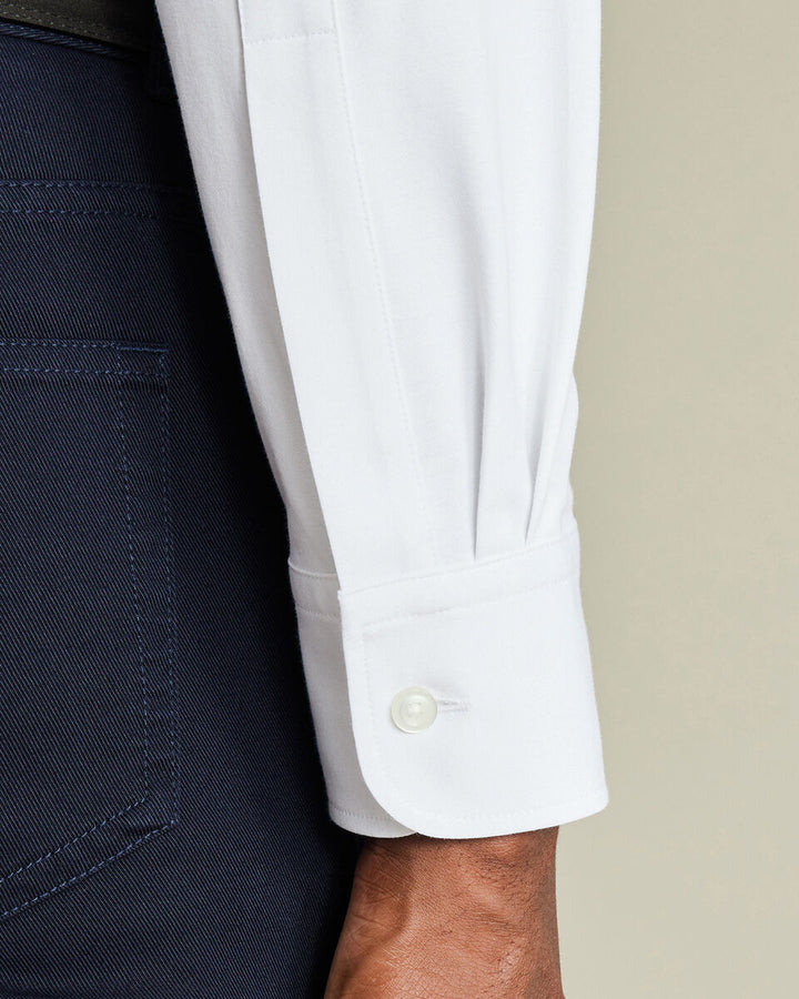 White The Lions (Tm) Four-Way Stretch Button Down Jersey Shirt