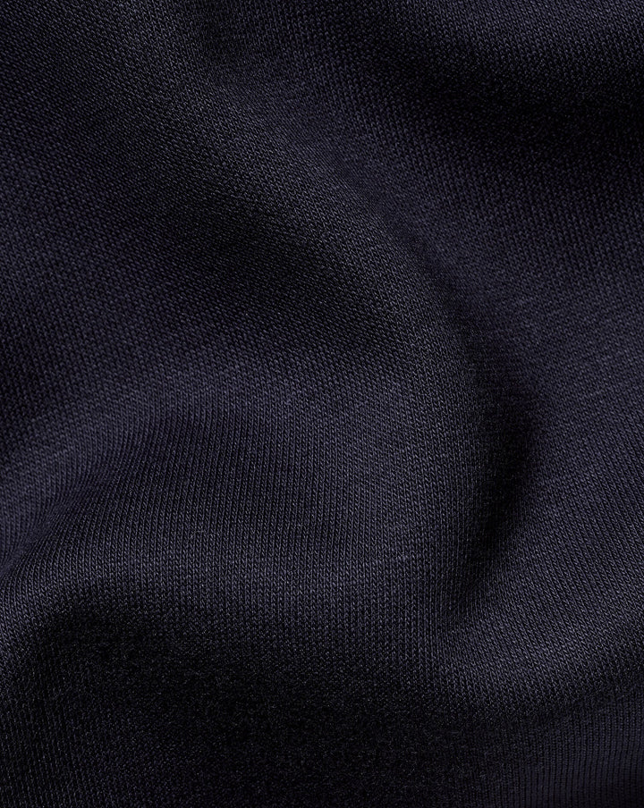 Navy Blue Zip Neck Sweat Jumper