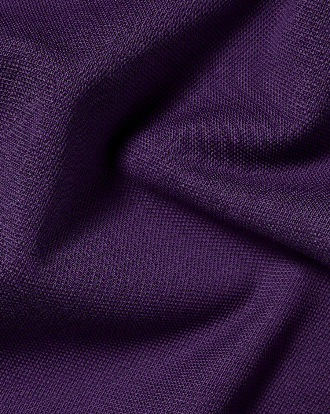Charles Tyrwhitt Purple Solid Short Sleeve Cotton Tyrwhitt Pique Polo