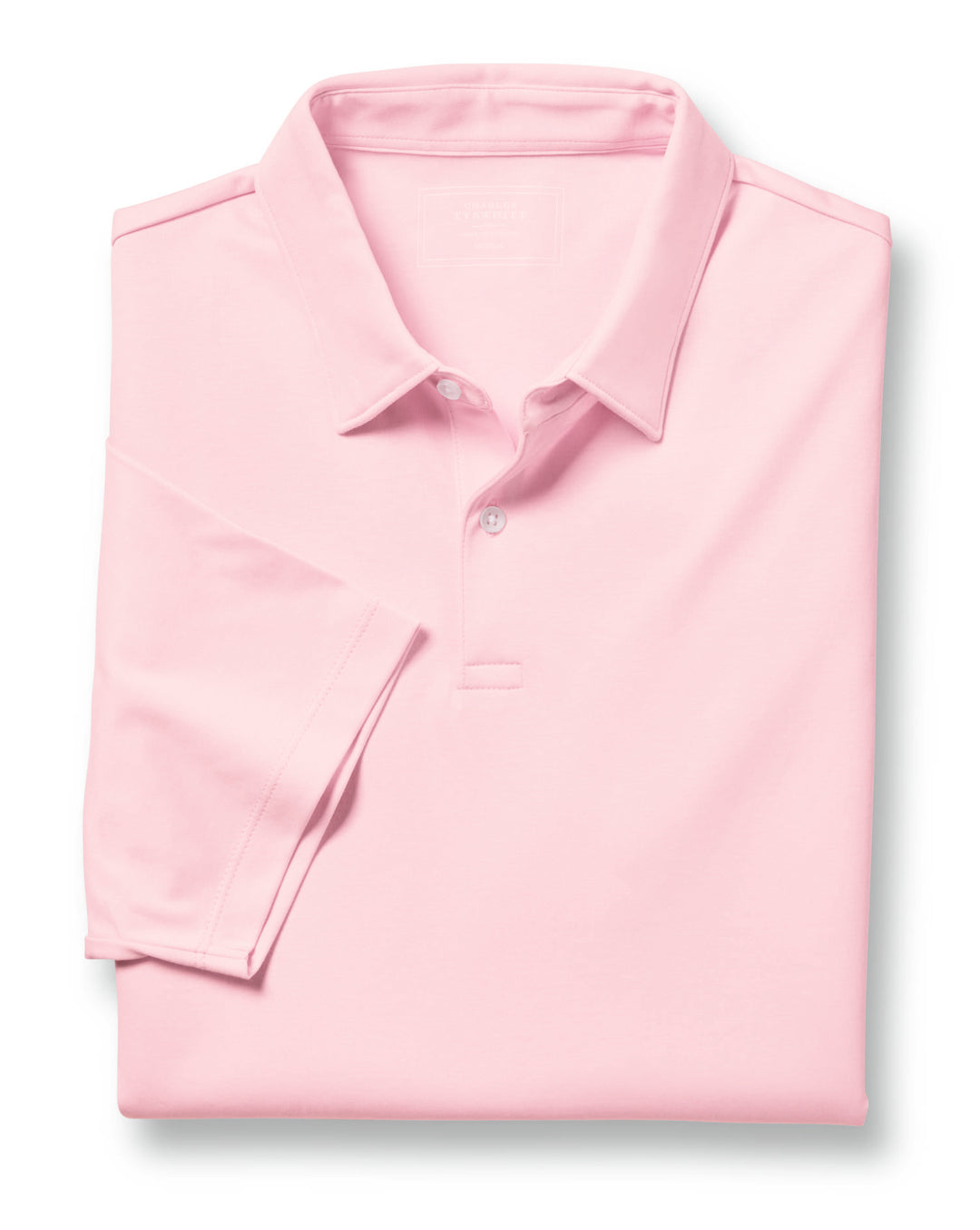Light Pink Plain Short Sleeve Jersey Polo JEP0385LPK