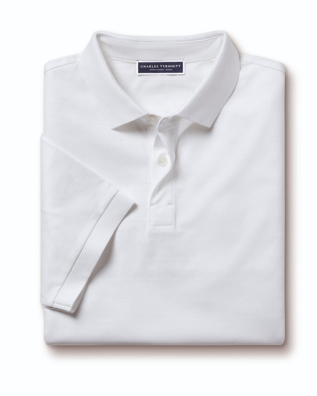 White Tyrwhitt Cool Short Sleeve Polo