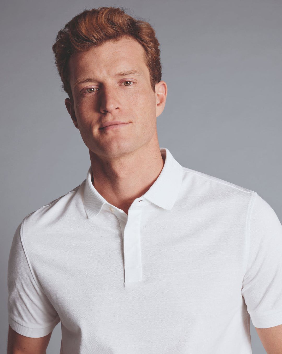 White Tyrwhitt Cool Short Sleeve Polo