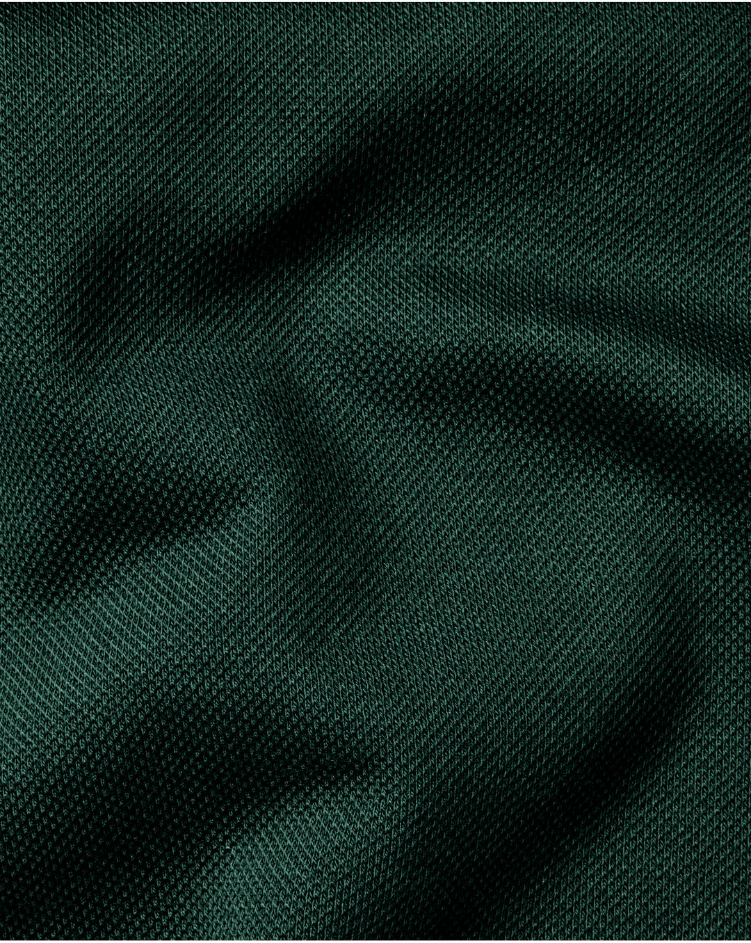 Dark Green Solid Short Sleeve Cotton Tyrwhitt Pique Polo JEP0402DGN