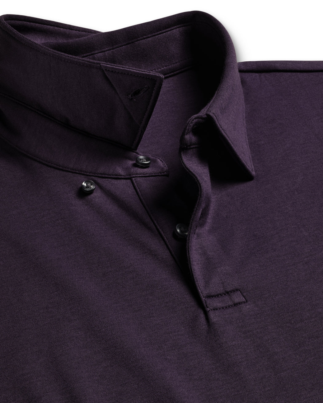 Dark Mauve Plain Short Sleeve Jersey Polo