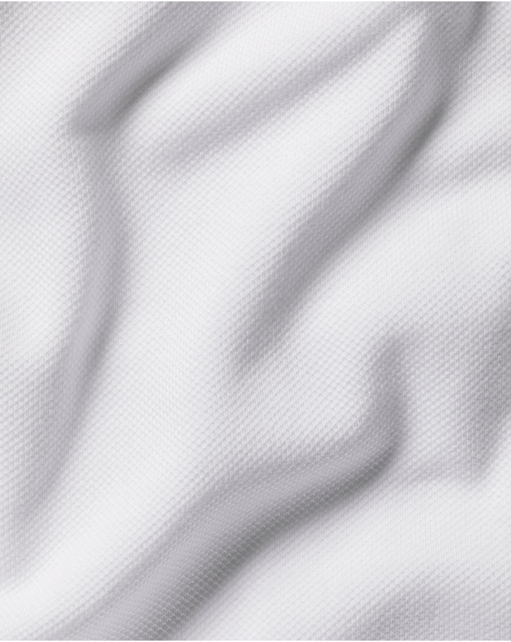 White Contrast Tipping Short Sleeve Cotton Tyrwhitt Pique Polo JEP0427WHT