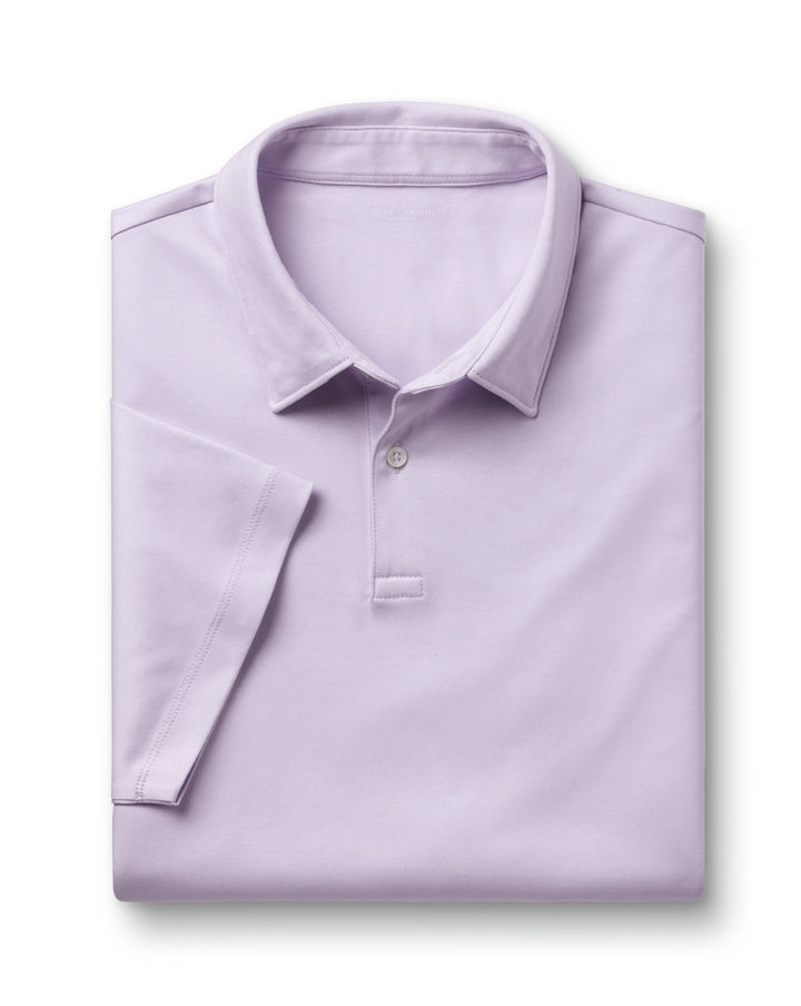 Lilac Purple Short Sleeve Jersey Polo JEP0430LLC