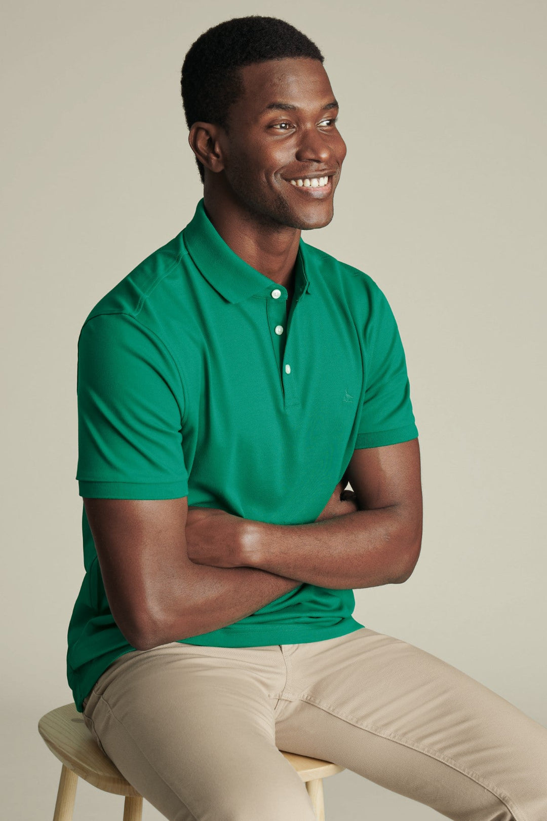 Bright Green Short Sleeve Cotton Pique Polo