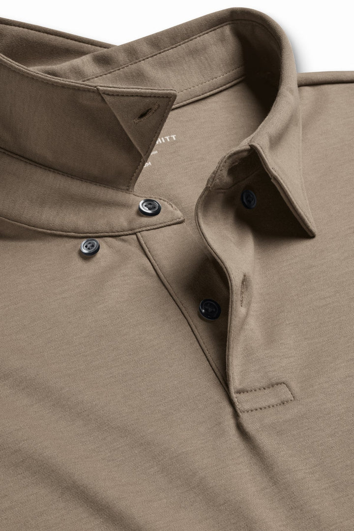 Mocha Plain Short Sleeve Jersey Polo