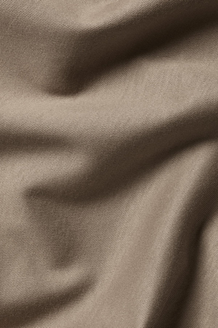 Mocha Plain Short Sleeve Jersey Polo