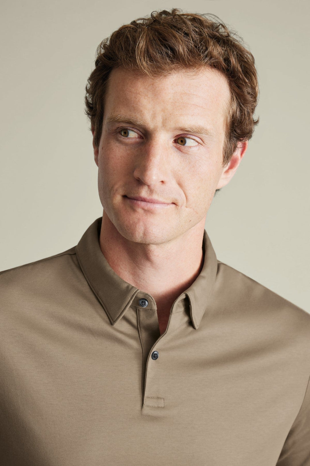 Mocha Plain Short Sleeve Jersey Polo