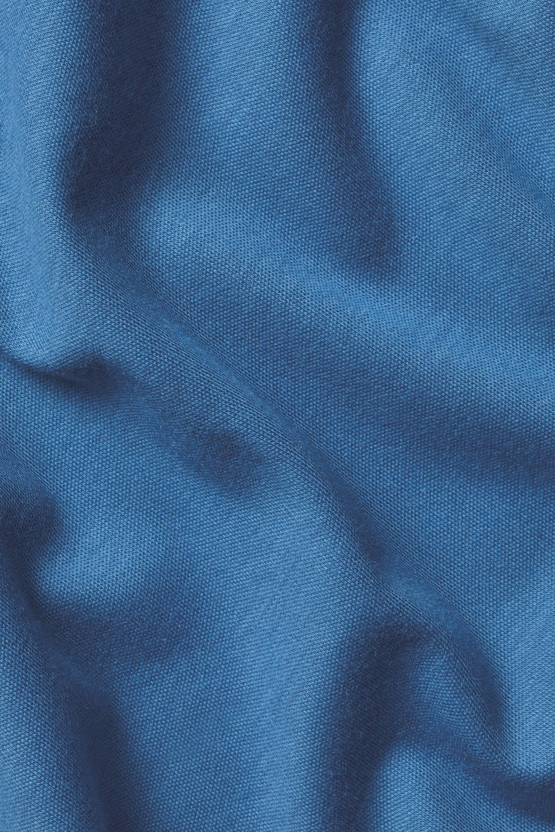 Ocean Blue Plain Short Sleeve Jersey Polo