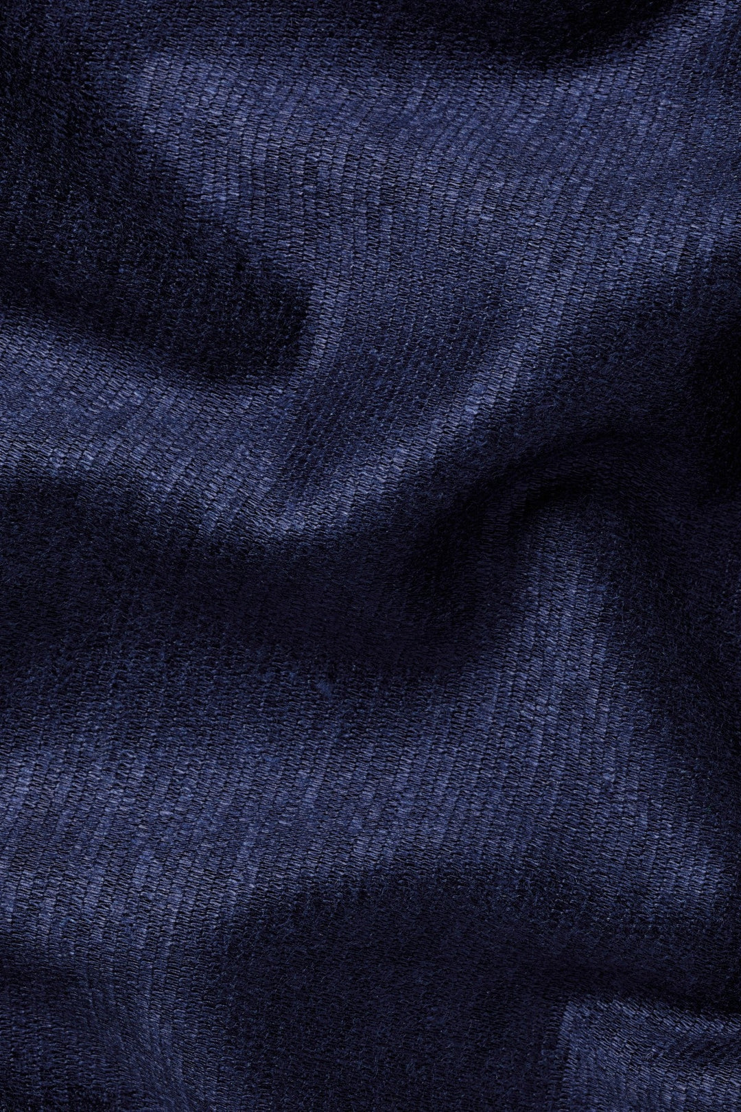 Navy Blue Short Sleeve Linen Polo