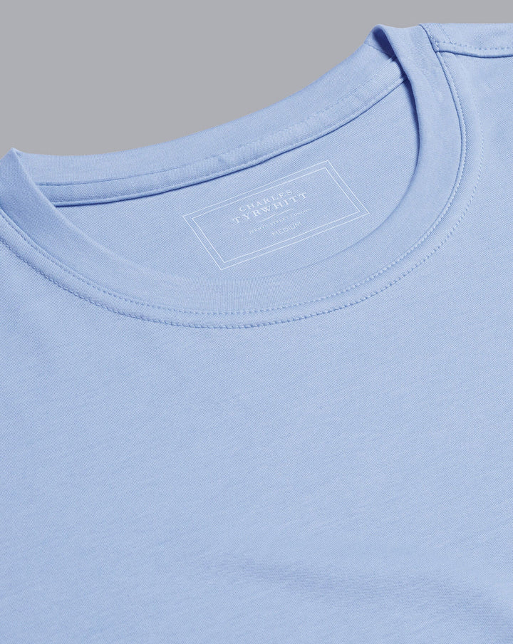 Charles Tyrwhitt Sky Blue Cotton Jersey Short Sleeve Tyrwhitt T