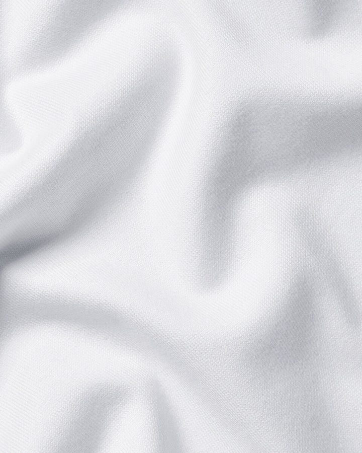 White Cotton Short Sleeve T Shirt