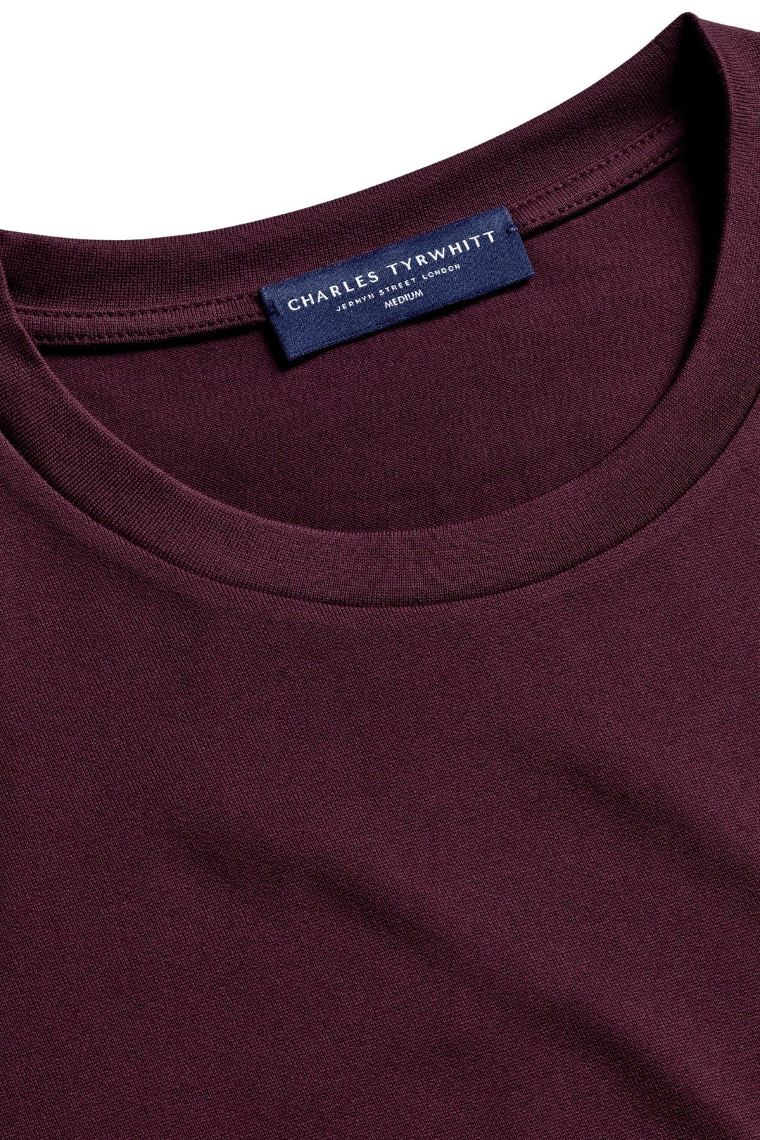 Burgundy Red Cotton Short Sleeve Tshirt