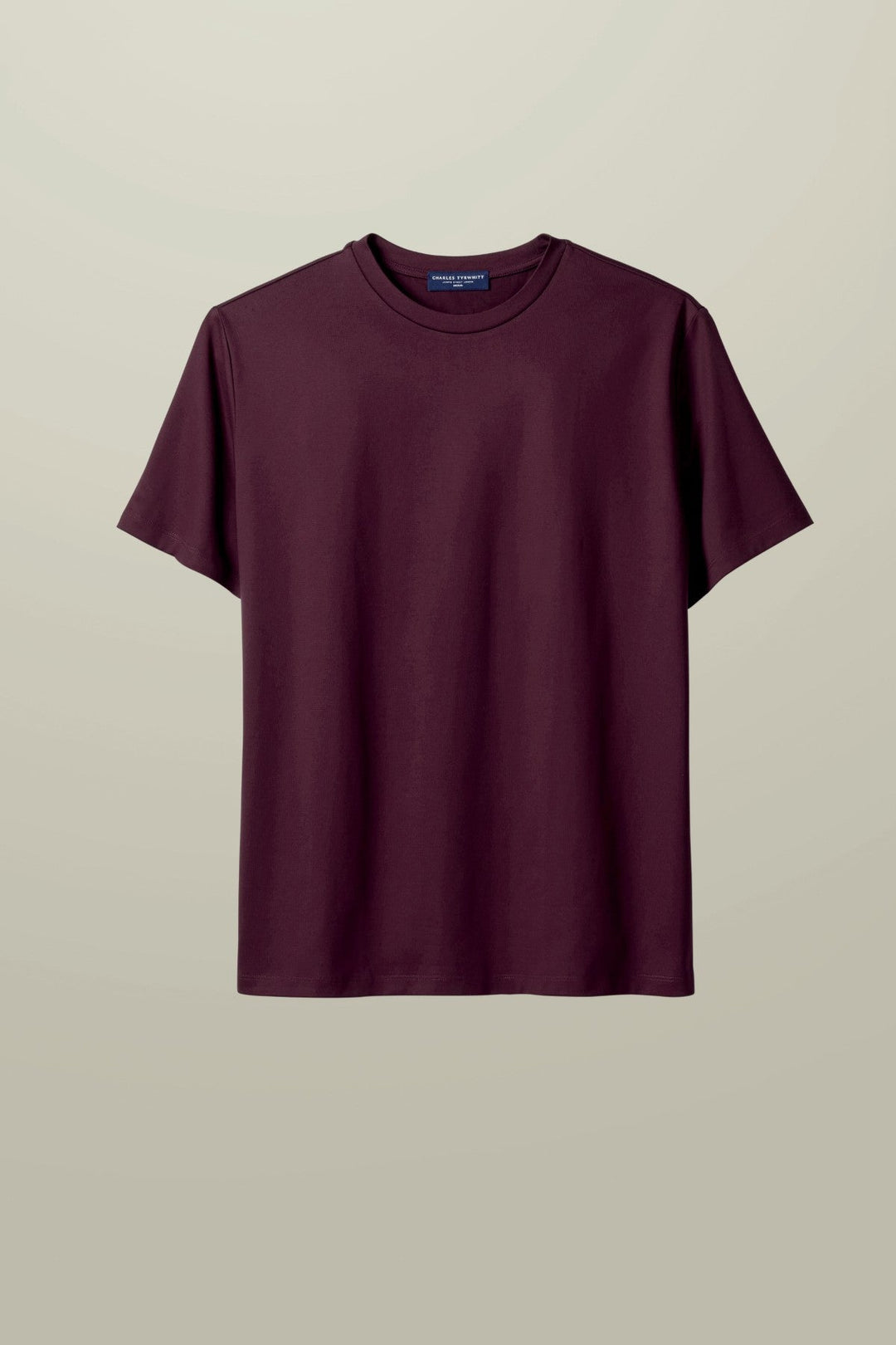 Burgundy Red Cotton Short Sleeve Tshirt