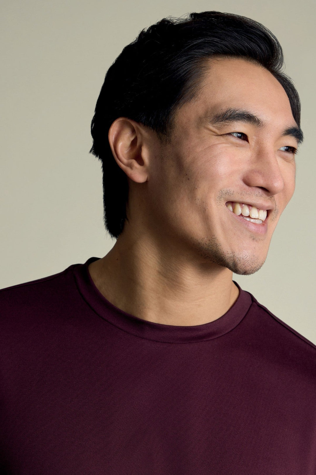 Burgundy Red Cotton Short Sleeve Tshirt