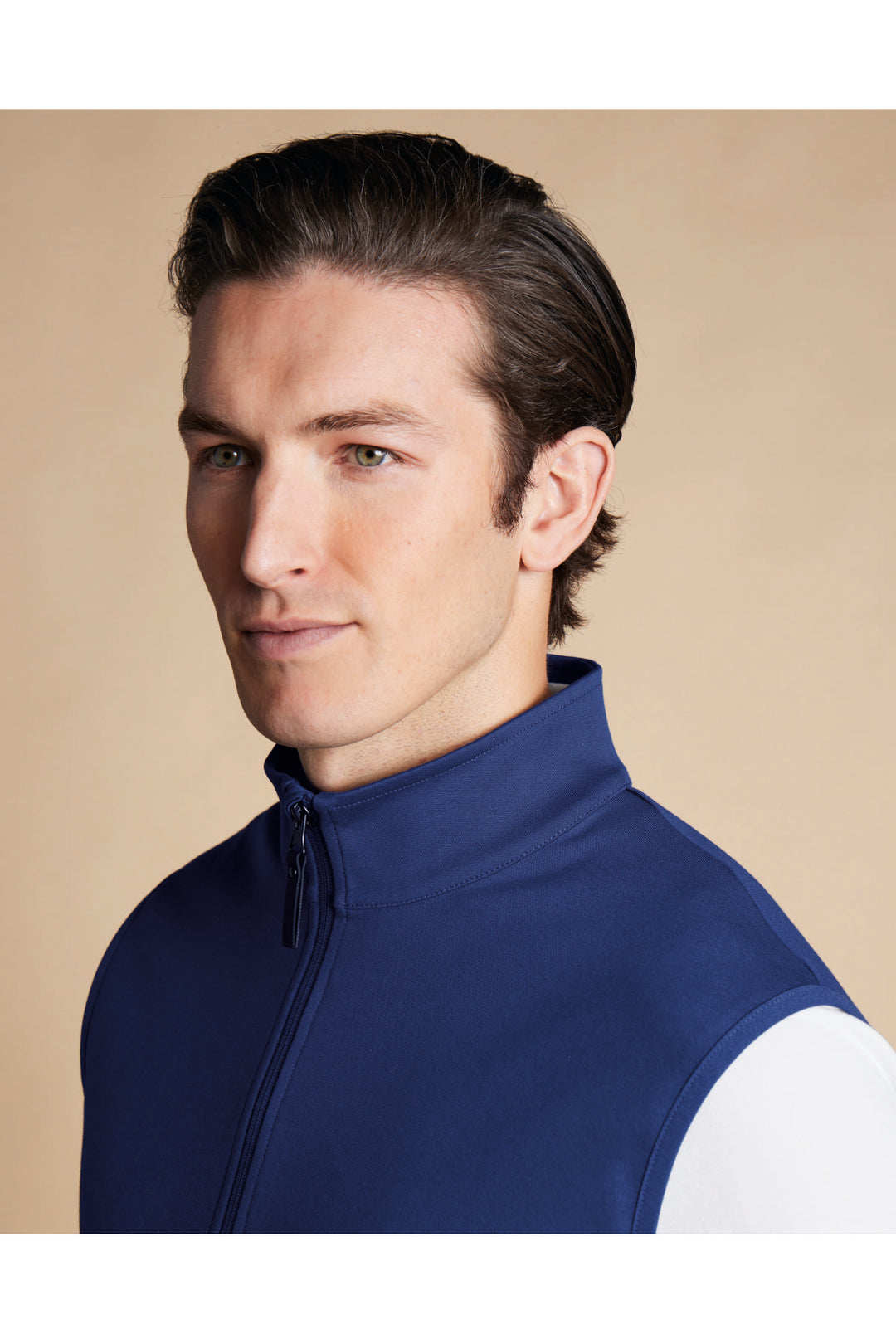 Royal Blue Performance Sleeveless Funnel Neck Gilet