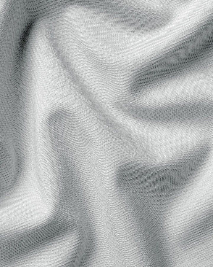 Silver Grey Performance Zip Neck