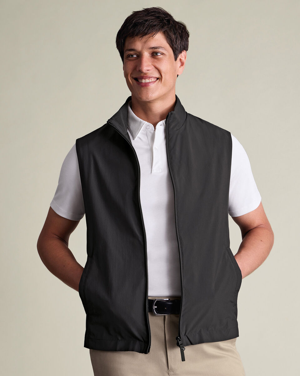 Charcoal Grey Performance Shell Gilet