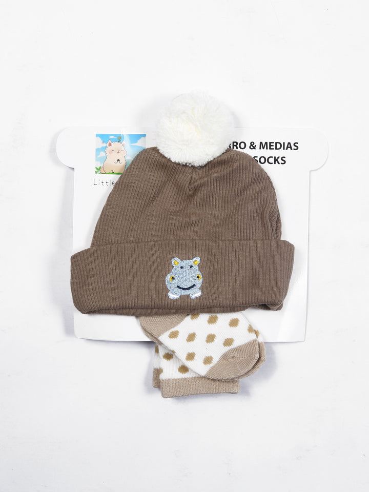 Imp Baby Cap With Socks 2Pcs #05 (W-25)