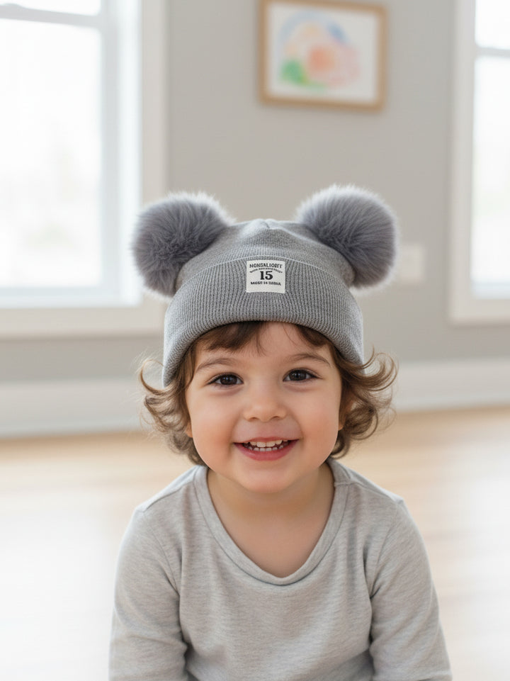 Imp Baby Woolen Cap #07 (W-25) (Grey)